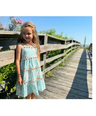 Blue Floral Dress| Isla Holbox