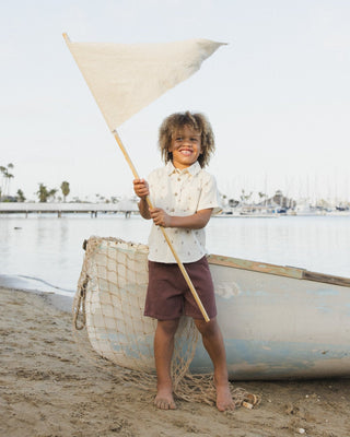 Perry Boys' Chocolate Denim Shorts – 100% Premium Cotton - Lindsey Paige