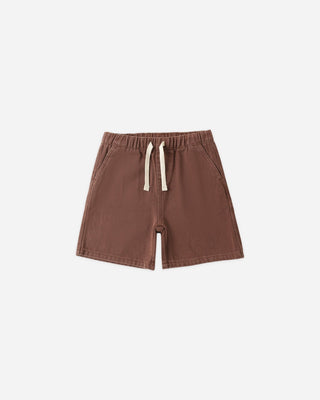 Perry Boys' Chocolate Denim Shorts – 100% Premium Cotton - Lindsey Paige