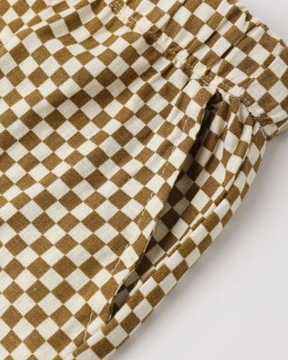 Perry Short Ocre Check - Lindsey Paige