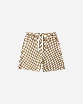 Perry Short Ocre Check - Lindsey Paige