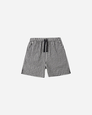 Perry Vintage Black Check Shorts – Classic Gingham Comfort - Lindsey Paige