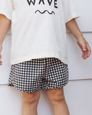 Perry Vintage Black Check Shorts – Classic Gingham Comfort - Lindsey Paige