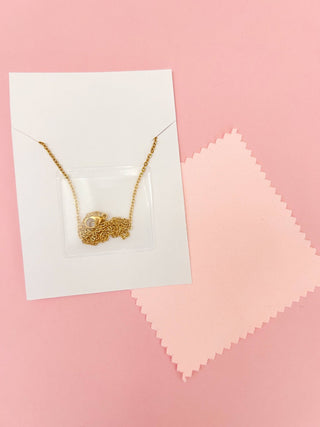 Pink Bow Necklace - Lindsey Paige