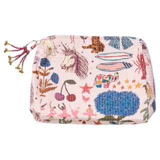 Pink Chicken 20th Anniversary Quilted Pouch - Lindsey Paige