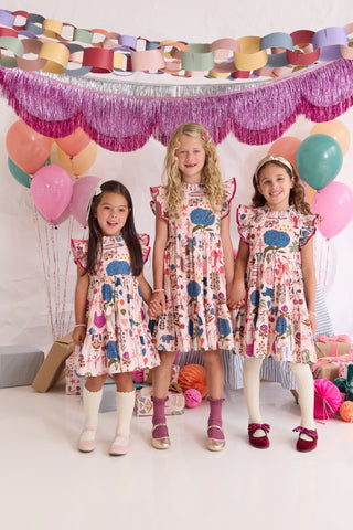 Pink Chicken Jennifer Dress – 20th Anniversary Print - Lindsey Paige