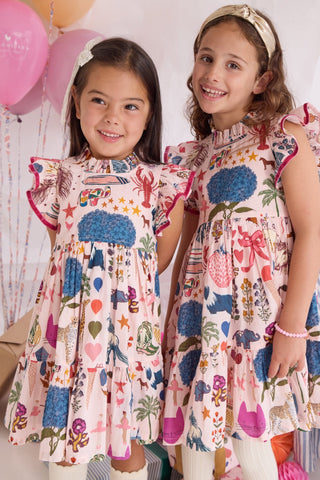 Pink Chicken Jennifer Dress – 20th Anniversary Print - Lindsey Paige