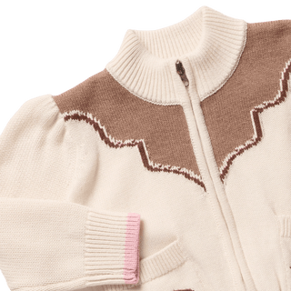 Pink Chicken Western Zip Sweater - Lindsey Paige