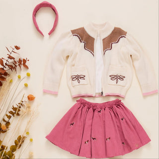 Pink Chicken Western Zip Sweater - Lindsey Paige