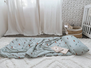 Premium Toddler Nap Mat – Tutu Goose | Extra - Thick Daycare & Preschool Sleeping Bag - Lindsey Paige