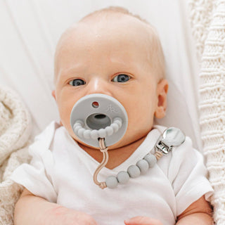 Quinn Cutie Clip (Pacifier Clip): Blue - Lindsey Paige