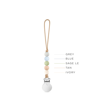 Quinn Cutie Clip (Pacifier Clip): Blue - Lindsey Paige