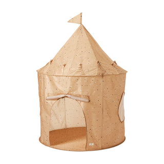 Recycled Fabric Play Tent Castle - Prints: Blueberry Ivory - Lindsey Paige