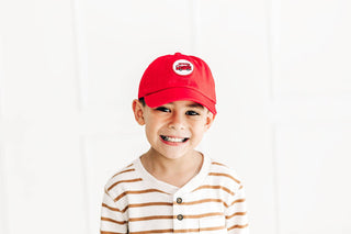 Red Firetruck Hat: Toddler (1Y - 4Y) - Lindsey Paige