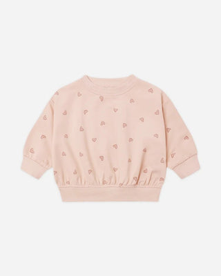 Relaxed Heart Print Sweatsuit - Dusty Rose - Lindsey Paige