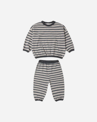 Relaxed Set Blue Stripe - Lindsey Paige