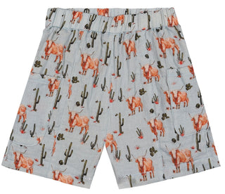 Reuben Boy’s Western Cow Herd Shirt & Shorts 2 - Piece Set - Lindsey Paige