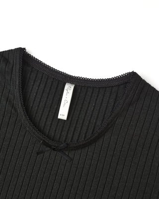 Ribbed Long Sleeve || Black - Lindsey Paige