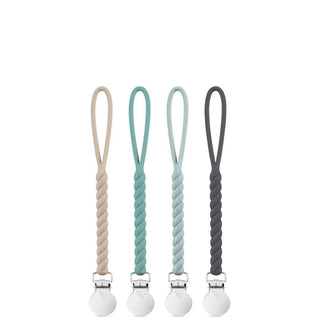 Roper Cutie Clip (Pacifier Clip): Blue Clear - Lindsey Paige