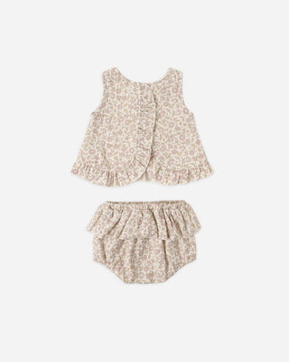 Ruffled Tulip Top + Bloomer Set Dahlia - Lindsey Paige