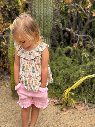 Savannah 2 Piece Shorts and Tank Set Boots - Lindsey Paige