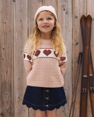 Scallop Mini Skirt Dark Indigo - Lindsey Paige