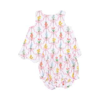 Flower & Ribbon Top and bloomer