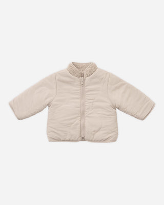 Shearling Zip Jacket || Oat - Lindsey Paige