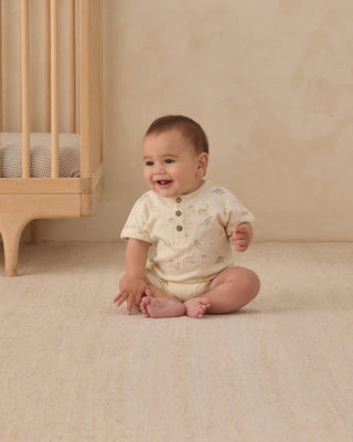 Short Sleeve One - Piece Dinosaur - Lindsey Paige