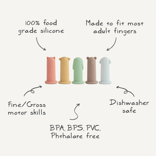 Silicone Animal Finger Puppets - Lindsey Paige