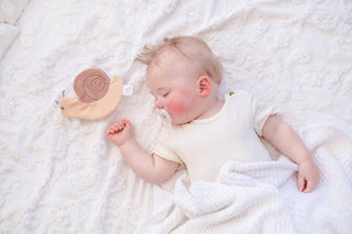 Snail Organic Fabric with Crinkle - Lindsey Paige