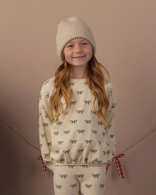 Spongey Knit Set Evergreen Bows - Lindsey Paige