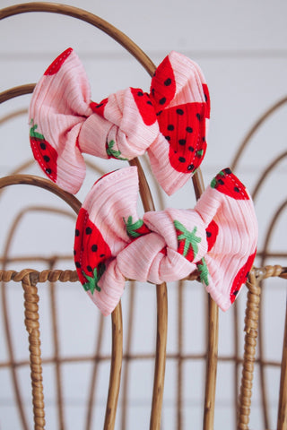 Strawberry Ribbed + Piggie Set  - Lindsey Paige