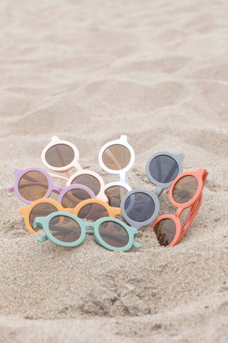 Toddler Kids Round Sunglasses: Grey - Lindsey Paige