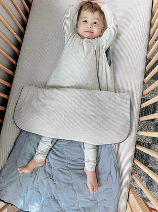 Ultra - Soft Bamboo Sleep Sack – Blue Stripe (1.0 TOG) - Lindsey Paige