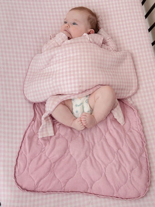 Ultra - Soft Bamboo Sleep Sack – Pink Gingham (1.0 TOG) - Lindsey Paige