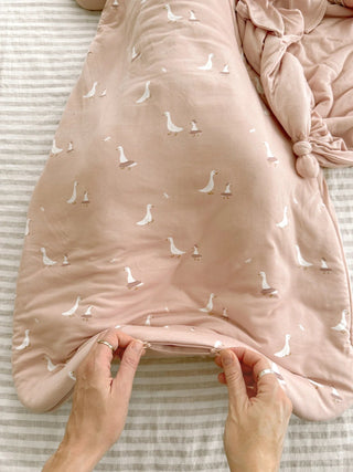 Ultra - Soft Bamboo Sleep Sack – Tutu Goose (1.0 TOG) - Lindsey Paige
