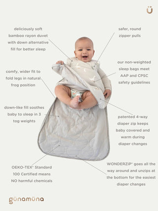 Ultra - Soft Bamboo Sleep Sack – Tutu Goose (1.0 TOG) - Lindsey Paige