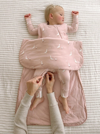 Ultra - Soft Bamboo Sleep Sack – Tutu Goose (1.0 TOG) - Lindsey Paige