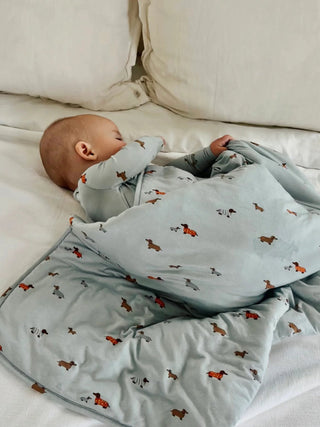 Ultra - Soft Cloud Baby Blanket – Woof Print (1.0 TOG) - Lindsey Paige