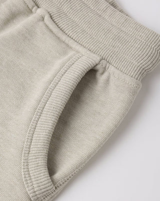 Ventura Kids' Raw Edge Shorts – Heathered Oatmeal - Lindsey Paige