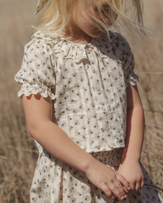 Vintage Fleur Girls' Blouse & Smocked Mini Skirt - Lindsey Paige
