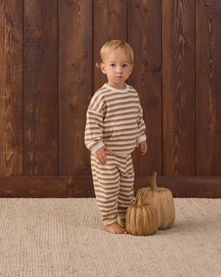 Waffle Slouch Set Spice Stripe - Lindsey Paige