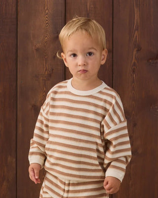 Waffle Slouch Set Spice Stripe - Lindsey Paige