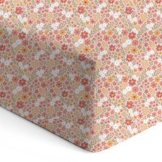 Wildflowers Ultra - Soft Bamboo Rayon Fitted Sheet - Lindsey Paige