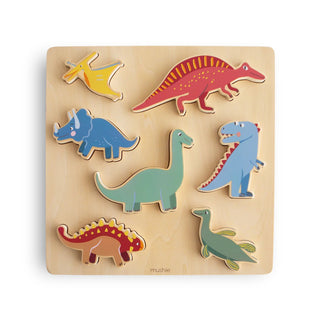 Wooden Dino Puzzle - Lindsey Paige