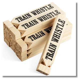 Wooden Train Whistle Fidget Kids Toy - Lindsey Paige