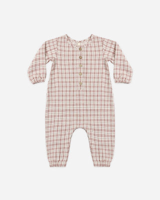 Woven Jumpsuit Christmas Plaid - Lindsey Paige