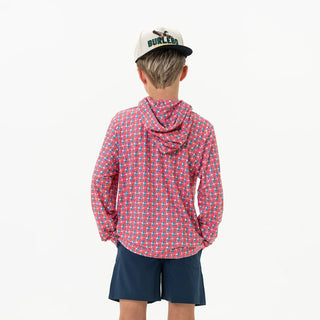 Youth Performance Hoodie - American Flag Print - Lindsey Paige