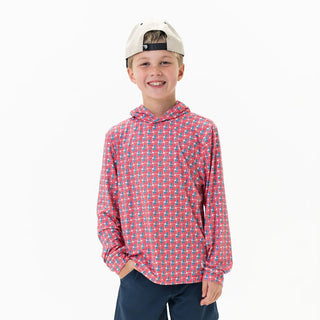 Youth Performance Hoodie - American Flag Print - Lindsey Paige